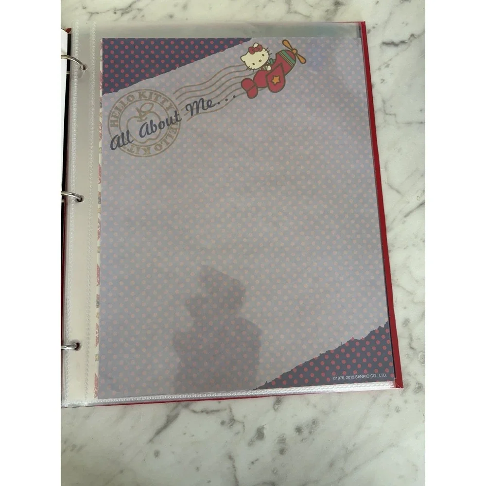 Sanrio Hello Kitty Airplane Travel Journal Diary 3 Ring Binder Paper Collectible